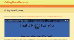 Desktop Screenshot of grillingbakedpotatoes.com